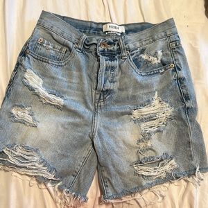 MIDI denim short
